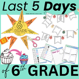 Last 5 days of 6th grade Activities | Last Week of School 