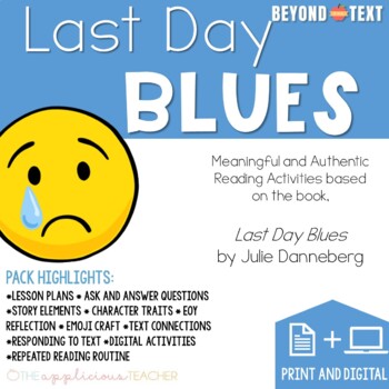 Preview of Last Day Blues Activities Print + Digital