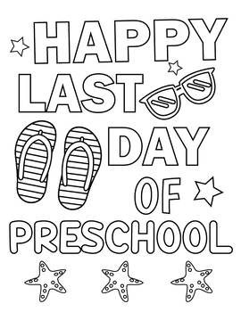 Preview of Last Day of School Coloring Pages : End of The School Year Activities | Cards
