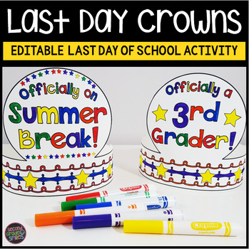 Preview of Last Day of School Activities | Last Day of School Crown Craft | End of Year