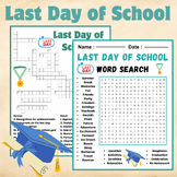 Last Day of School Bundle | Word Search And Crossword Puzz