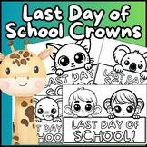 Last Day of School Crown Craft Templates & End-of-Year Activities