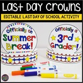 Last Day of School Activities | Last Day of School Crown C