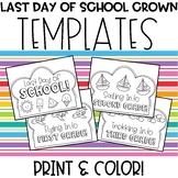 Last Day of School Crown Templates End of Year