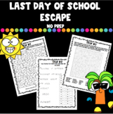 Last Day of School: Escape Room Activity