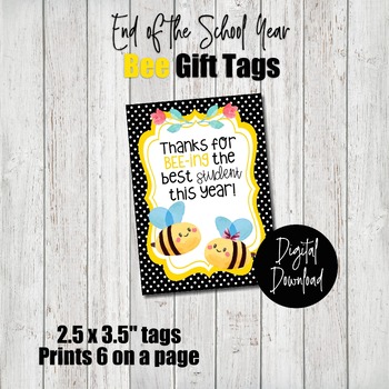 Bees Gift Tags printable. Bees Gift Tags template. (1917263)