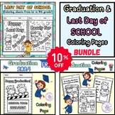 Last Day of School & Graduation Coloring Pages Pack| End o