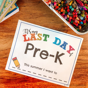 Preview of Last Day of School Pre-K to 12th Grade Sign