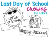 Last Day of School Summer Hat Crown Template