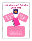Last Minute AP Calculus Exam Tips