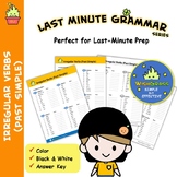 Last Minute Grammar (Irregular Verbs - Past Simple) NO PRE