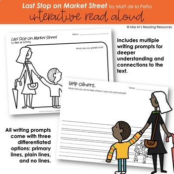 Last Stop on Market Street Interactive Read Aloud and Activities