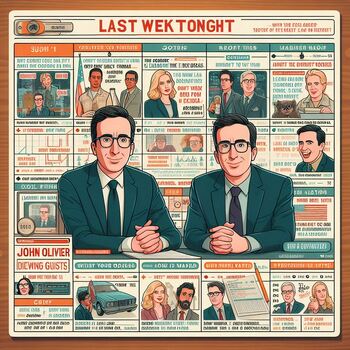 Preview of Last Week Tonight with John Oliver: Viewing Guide Worksheet with Rationale