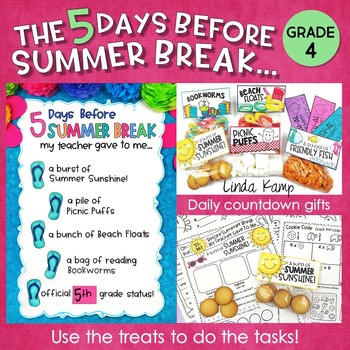 Preview of Last Week of School Activities End of Year Countdown to Summer Break 4th Grade