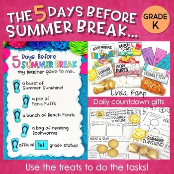 Preview of Last Week of School Activities End of Year Countdown to Summer Break Grade K
