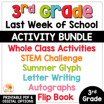 Preview of Last Week of School Activities 3rd Grade End of Year Project for Fun Memory Book