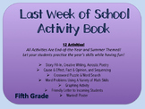 Last Week of School Activity Packet- Fun & Educational Act