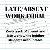 Late/Absent Work Form