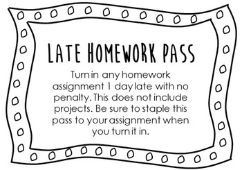 turn in homework late