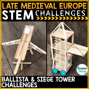Preview of Late Middle Ages Medieval Europe STEM Activities Challenges Projects Craft