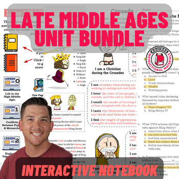 Preview of Late Middle Ages Unit Bundle (grades 6-8)