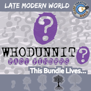 Preview of Late Modern World Whodunnit Activity Bundle - Printable & Digital Game Options