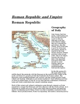 Preview of Late Roman Empire, Fall and Christianity Handout