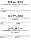Late Work Forms