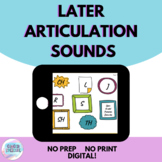Later Articulation Sounds | No Prep No Print Digital | Dis