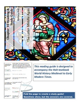 Preview of Later Middle Ages Reading and Study Guide