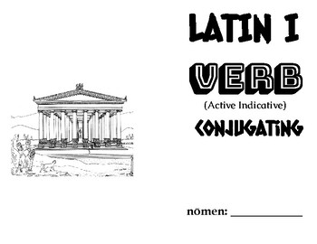 Preview of Latin 1 Present, Imperfect, Perfect Verb Conjugating Booklet