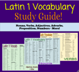 Latin 1 Vocabulary Study Guide