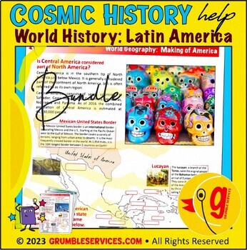 Preview of Latin America BUNDLE Elementary Montessori History First Nations World Geography