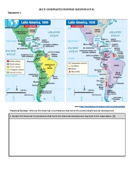 Preview of Latin America CRQ Set 1-Cause and Effect (10.2) w/ Answer Key