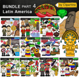 Latin America Countries Clip Art Bundle -PART 4 /Brazil /Mexico /Cuba /Argentina