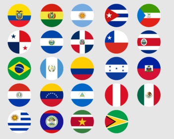 latin american countries flags