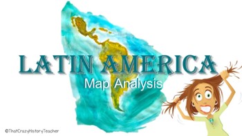 Preview of Latin America (Cuba, Brazil, Mexico) Map Analysis Distance Learning SS6G3