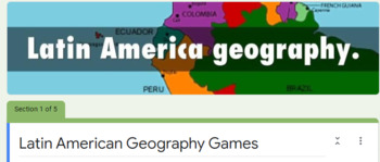 Preview of Latin America Geography Games