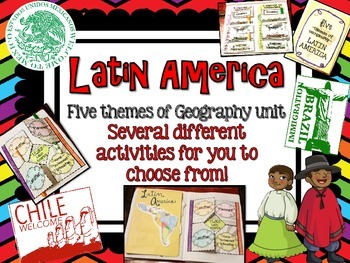 Preview of Latin America (Mexico, Central/South America) Geography Research Unit