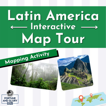 Preview of Latin America Interactive Map Tour - Student Mapping Activity