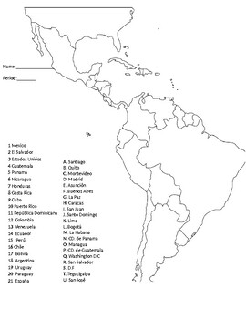 Latin America Map by ProfesorLucas | Teachers Pay Teachers