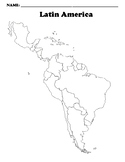 Latin America Map (Blank)
