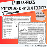 Latin America Political & Physical Features Map Doodle Not