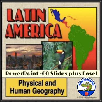 Preview of Latin America PowerPoint Fun Facts and Photos with Printable and Digital Review
