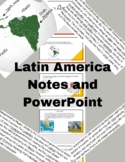 Latin America Today and History- Fillable notes and PowerPoint