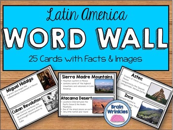 Preview of Latin America Word Wall