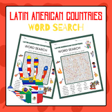 Latin American Countries Word Search | Hispanic Heritage M