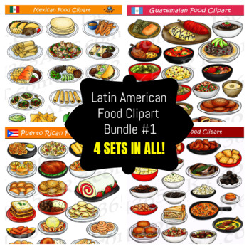 Preview of Latin American Food Clipart Bundle #1