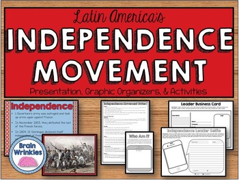Preview of Latin American Independence Movement -- L'Ouverture, Bolivar, & Hidalgo (SSH2c)
