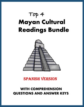 Preview of Spanish Reading Bundle: Los Maya - Top 4 Lecturas @25% off!